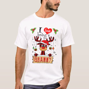 Camiseta Eu Adoro Ser Uma Senhora Reindeer De Natal Engraç