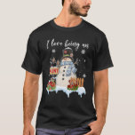 Camiseta Eu Adoro Ser Uma Tia Snowman Family Christmas<br><div class="desc">Eu Adoro Ser Uma Tia Snowman Family Christmas</div>