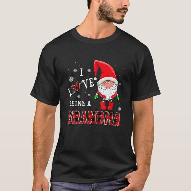 Camiseta Eu Adoro Ser Uma Vovó Gnomos Um Pijama Engraçado D (Frente)