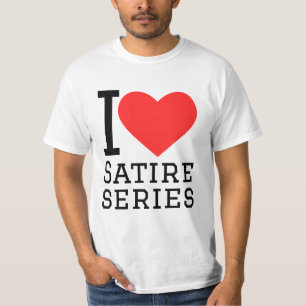 Camiseta Eu adoro série de sátiras