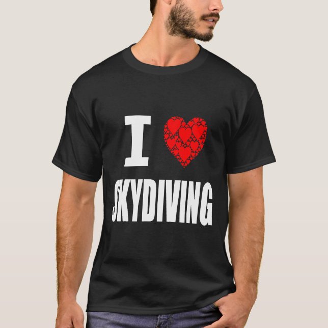 Camiseta Eu Adoro Skydiving (Frente)