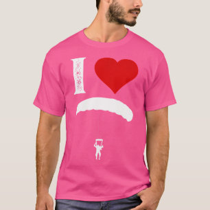 Camiseta Eu Adoro Skydiving Paragliding Skydiver Skydiving