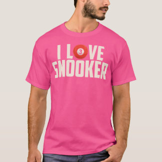 Camiseta Eu Adoro Snooker Piscina Billiard Snooker
