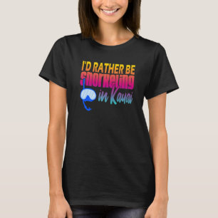 Camiseta Eu adoro Snorkeling em Kauai Hawaii