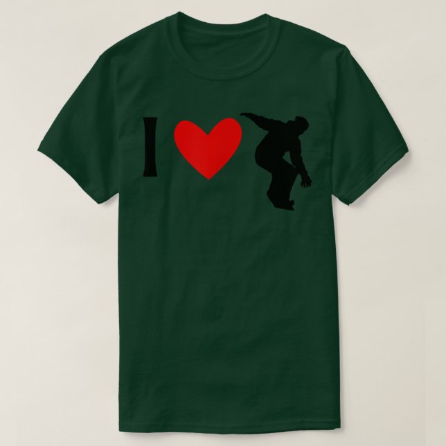 Camiseta Eu Adoro Snowboard T (Frente do Design)