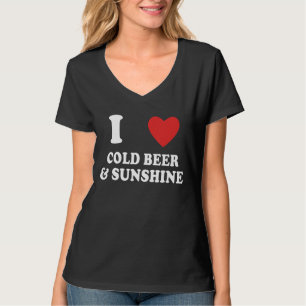 Camiseta Eu Adoro Sol E Cerveja Fria