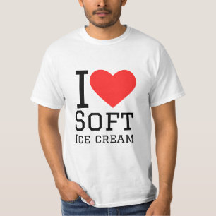 Camiseta Eu adoro sorvete suave