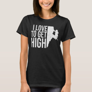 Camiseta Eu Adoro Subir Montanheiras De Grande Escala