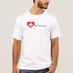 Camiseta Eu adoro Suiça
