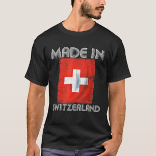 Camiseta Eu Adoro Suiça Na Minha Nação De Bandeira Suíca Do