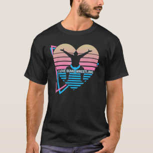 Camiseta Eu adoro Sumo Luta Wrestler Japonês