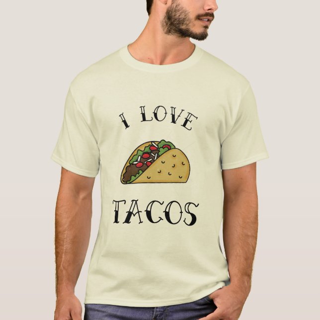 Camiseta Eu adoro Tacos (Frente)