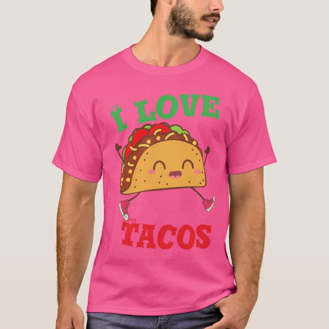 Camiseta Eu adoro tacos (Frente)