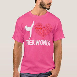 Camiseta Eu Adoro Taekwondo 5 Tenets De Tae Kwon Do