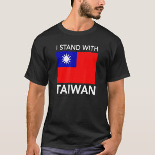 Camiseta Eu Adoro Taiwan Flag Orgulho de Taiwan Eu Fico Com