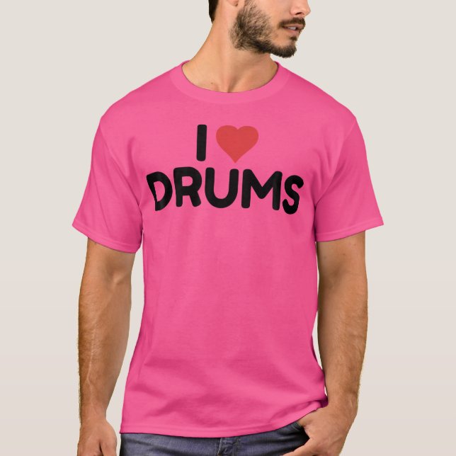 Camiseta Eu Adoro Tambores (Frente)