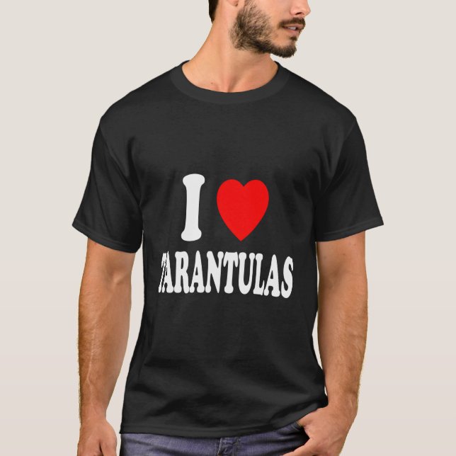 Camiseta Eu Adoro Tarantulas Pet Domesticadas Aranhas (Frente)