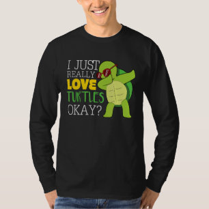 Camiseta Eu Adoro Tartarugas Ok Eu Gosto De Tartarugas