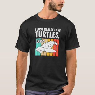 Camiseta Eu Adoro Tartarugas Ok Tartarugas Do Mar