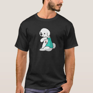 Camiseta Eu Adoro Tatuagem Pai Bichon Frise Padre Dog