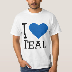 Camiseta Eu adoro teal