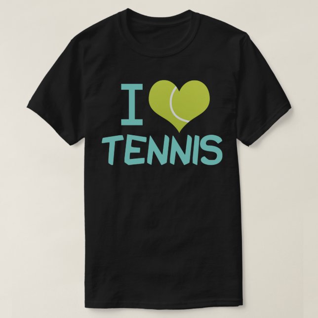 Camiseta Eu adoro Tênis (Frente do Design)