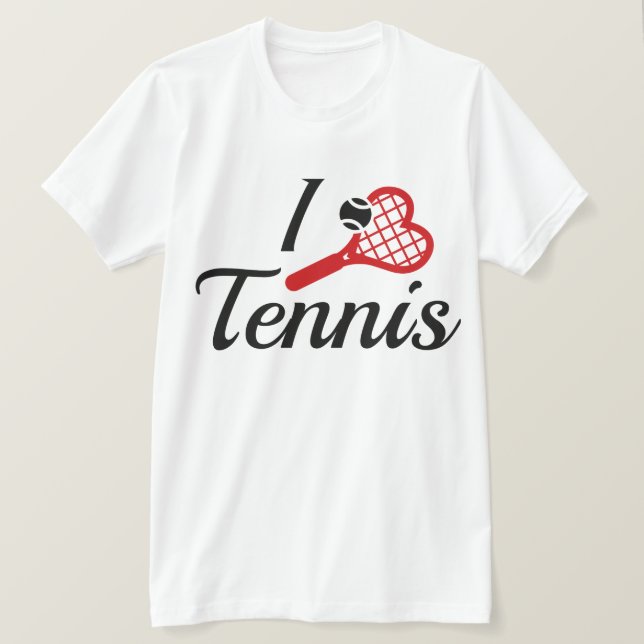 Camiseta Eu adoro Tênis (Frente do Design)