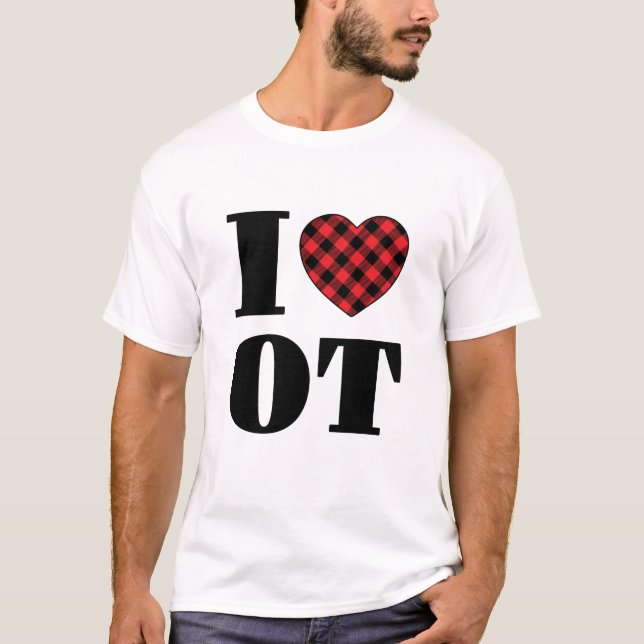 Camiseta Eu Adoro Terapia Ocupacional (Frente)