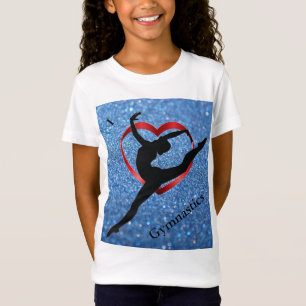 Camiseta Eu Adoro Teto do Coração da Ginástica