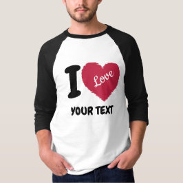 Camiseta Eu adoro texto personalizável Eu corto seu texto