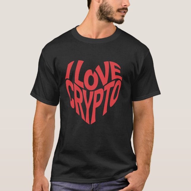 Camiseta Eu Adoro Tipografia Retrorativa Crypto (Frente)