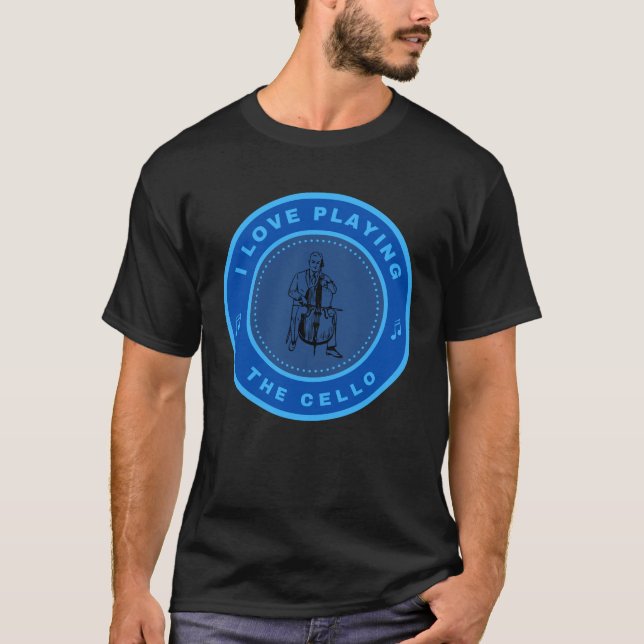 Camiseta Eu adoro tocar Cello (Frente)
