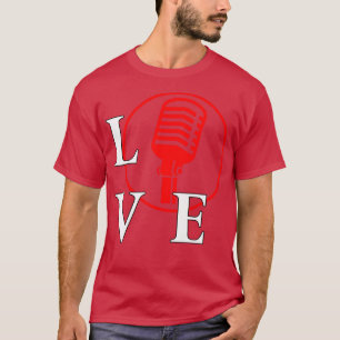 Camiseta Eu adoro tocar Sing para amante da música Singer