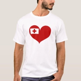 Camiseta Eu Adoro Tonga Flag