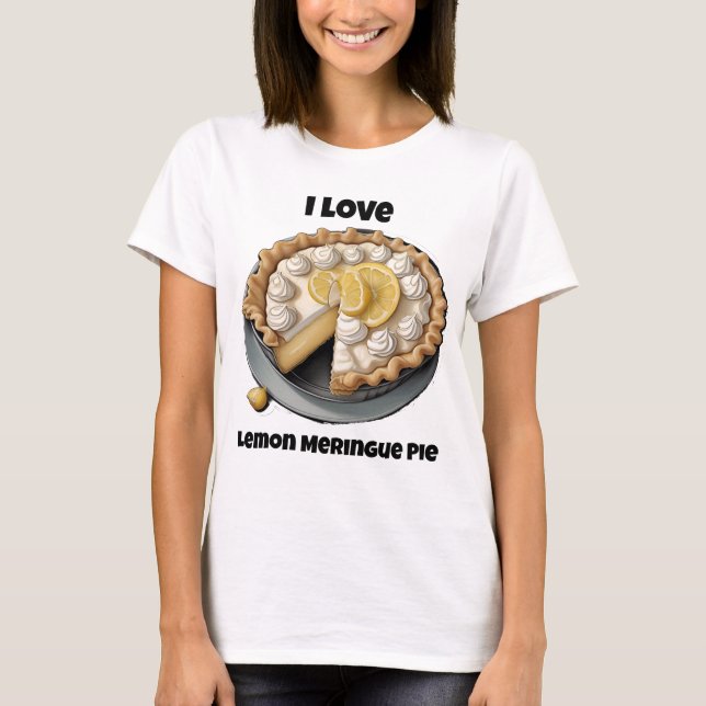 Camiseta Eu adoro torta de limão merengue (Frente)