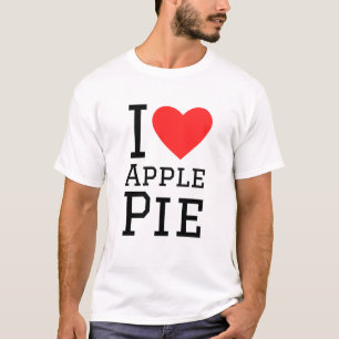 Camiseta Eu adoro torta de maçã