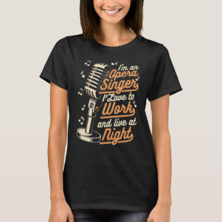 Camiseta Eu Adoro Trabalhar E Viver À Noite Na Operação Voc
