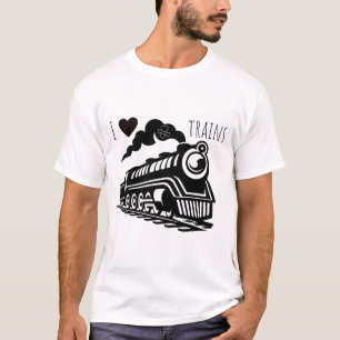 Camiseta Eu Adoro Trens