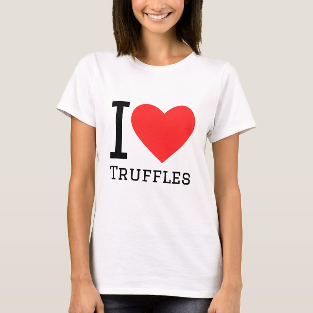 Camiseta Eu adoro trufas (Frente)
