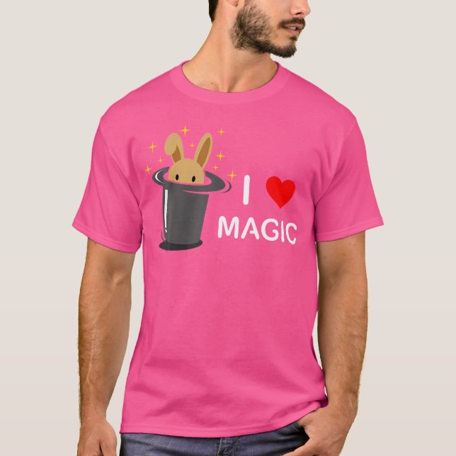 Camiseta Eu Adoro Truques de Magia Ilusões Mágico (Frente)