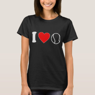 Camiseta Eu Adoro Um Tênis De Coração Cuta Para Mulheres Te