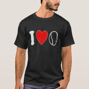 Camiseta Eu Adoro Um Tênis De Coração Cuta Para Mulheres Te