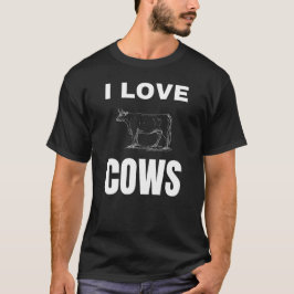 Camiseta Eu adoro vacas
