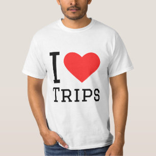 Camiseta Eu adoro viagem