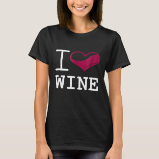 Camiseta Eu Adoro Vinho Bebê Engraçado Tee Álcool Bebado
