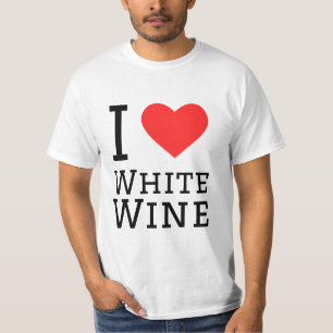 Camiseta Eu adoro vinho branco