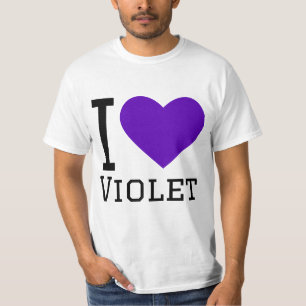 Camiseta Eu adoro violeta