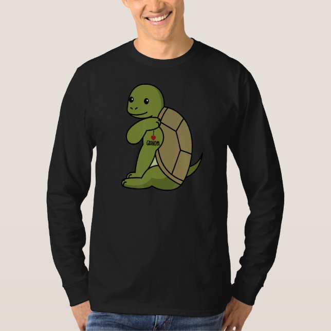 Camiseta Eu Adoro Vovô Tatto Tortoise Avô Pet (Frente)