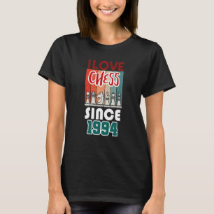 Camiseta Eu adoro xadrez desde 1994