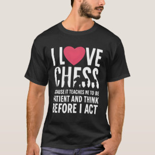 Camiseta Eu Adoro Xadrez Porque